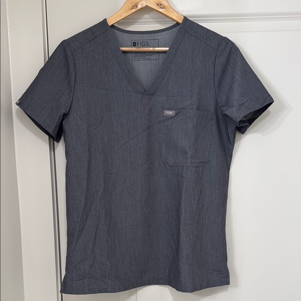 Figs Gray Catarina Scrub Top